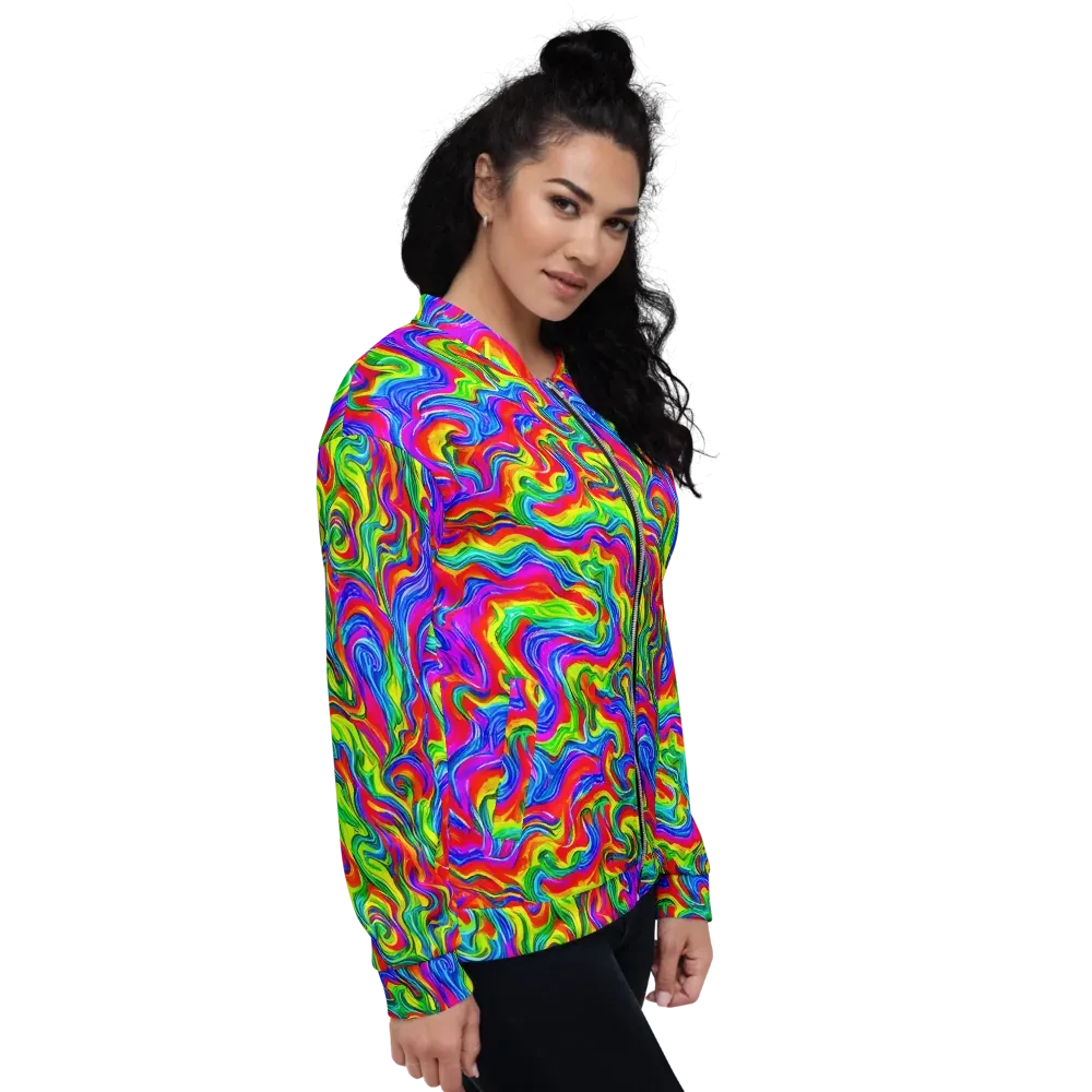 Color Storm on Bomber Jacket — Right