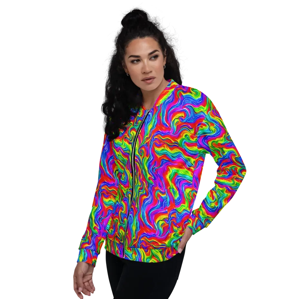 Color Storm on Bomber Jacket — Left