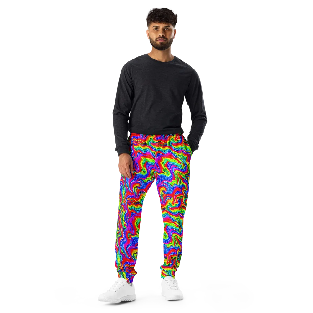 Color Storm on Men's Joggers — Front
