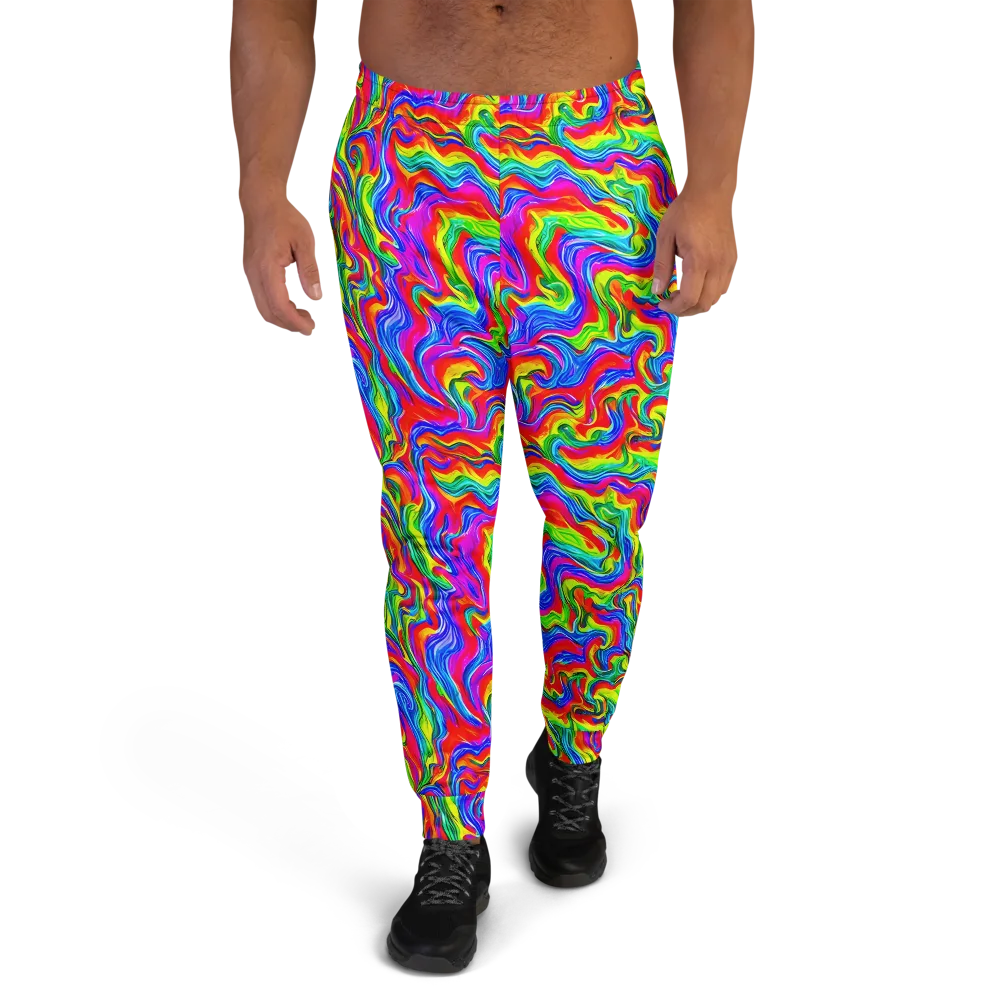 Color Storm on Men's Joggers — Front