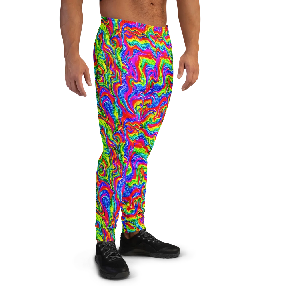 Color Storm on Men's Joggers — Right