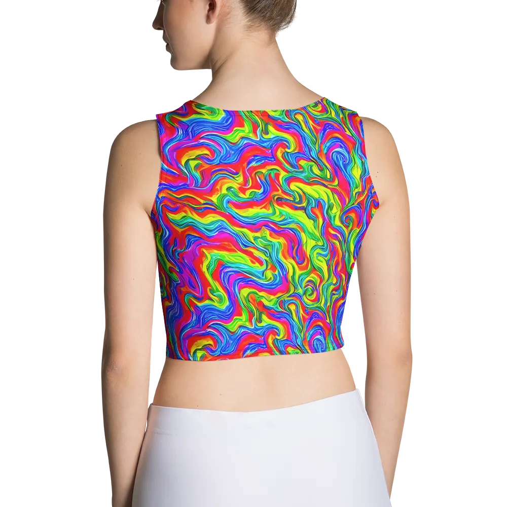 Color Storm on Crop Top — Back
