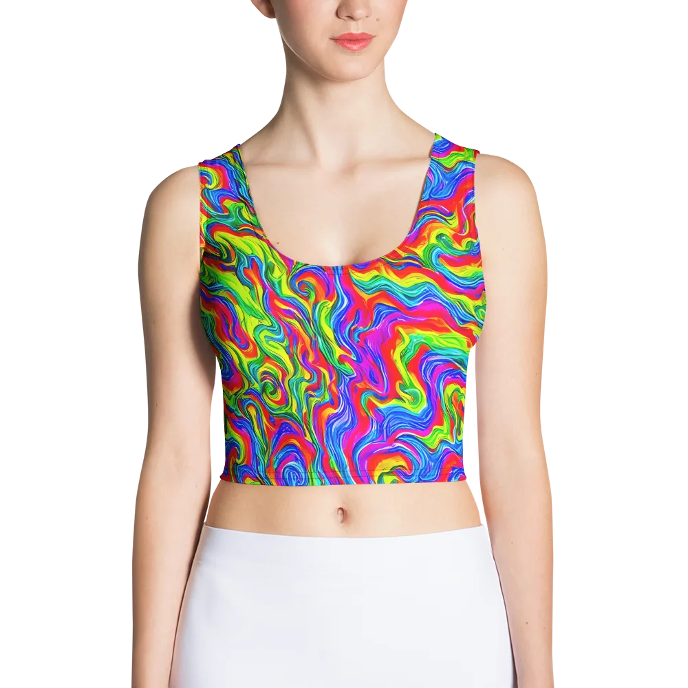 Color Storm on Crop Top — Front