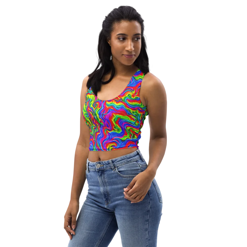 Color Storm on Crop Top — Left Front