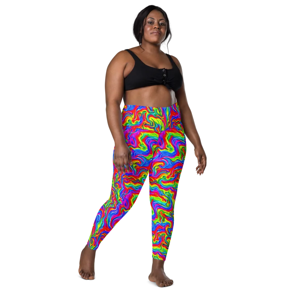 Color Storm on Leggings with Pockets — Front