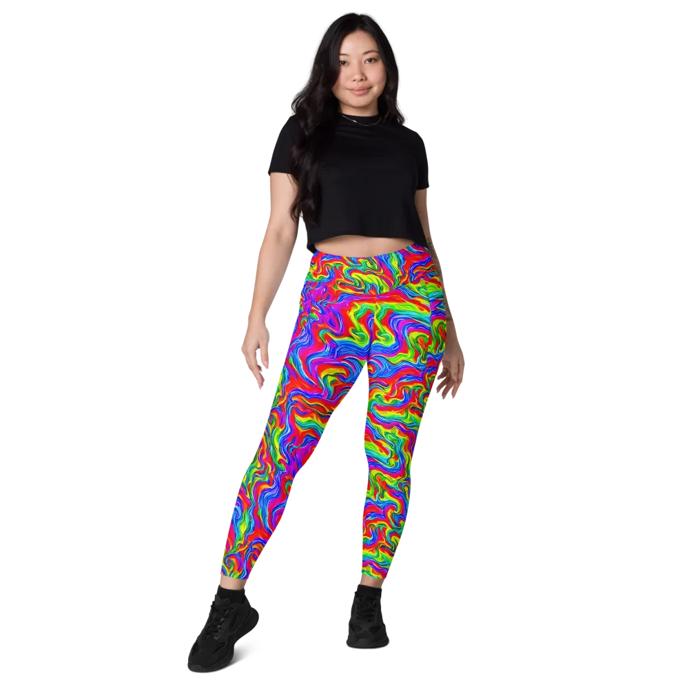 Color Storm on Leggings with Pockets — Front
