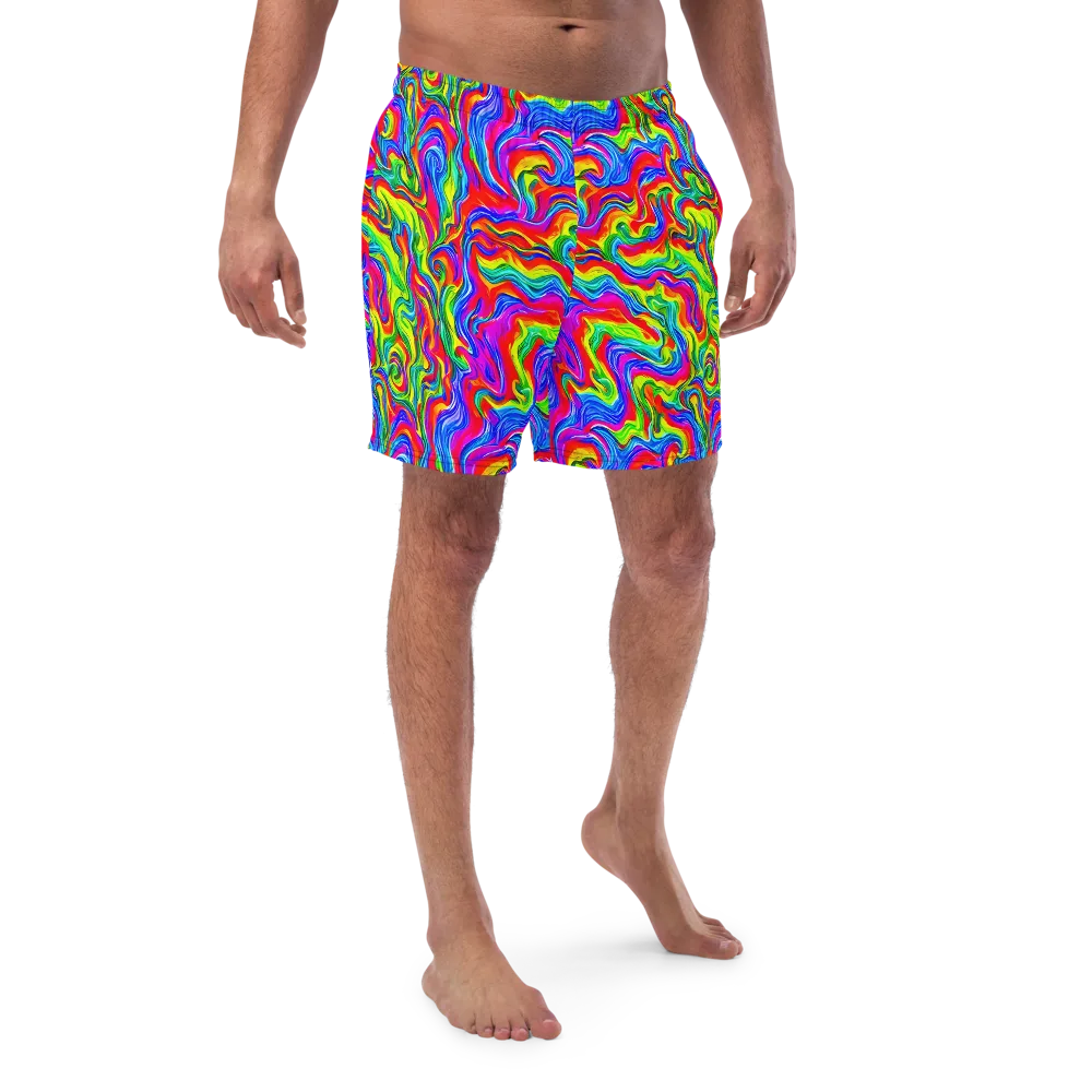 Color Storm on Swim Trunks — Front