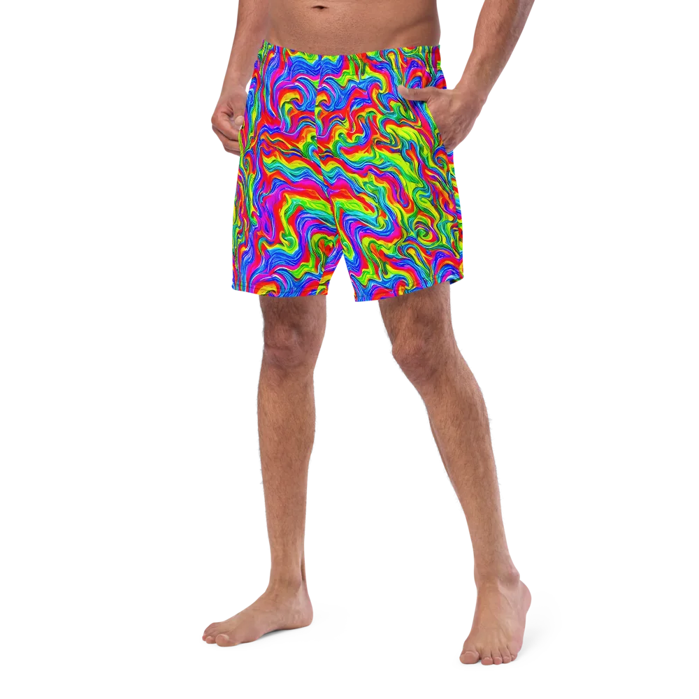 Color Storm on Swim Trunks — Left Front