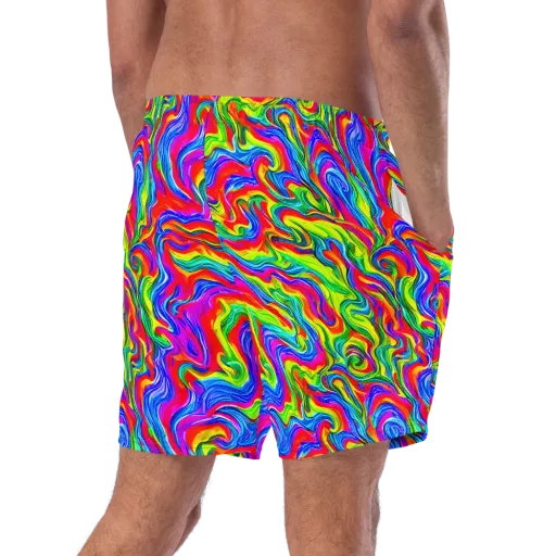 Color Storm on a Swim Trunks