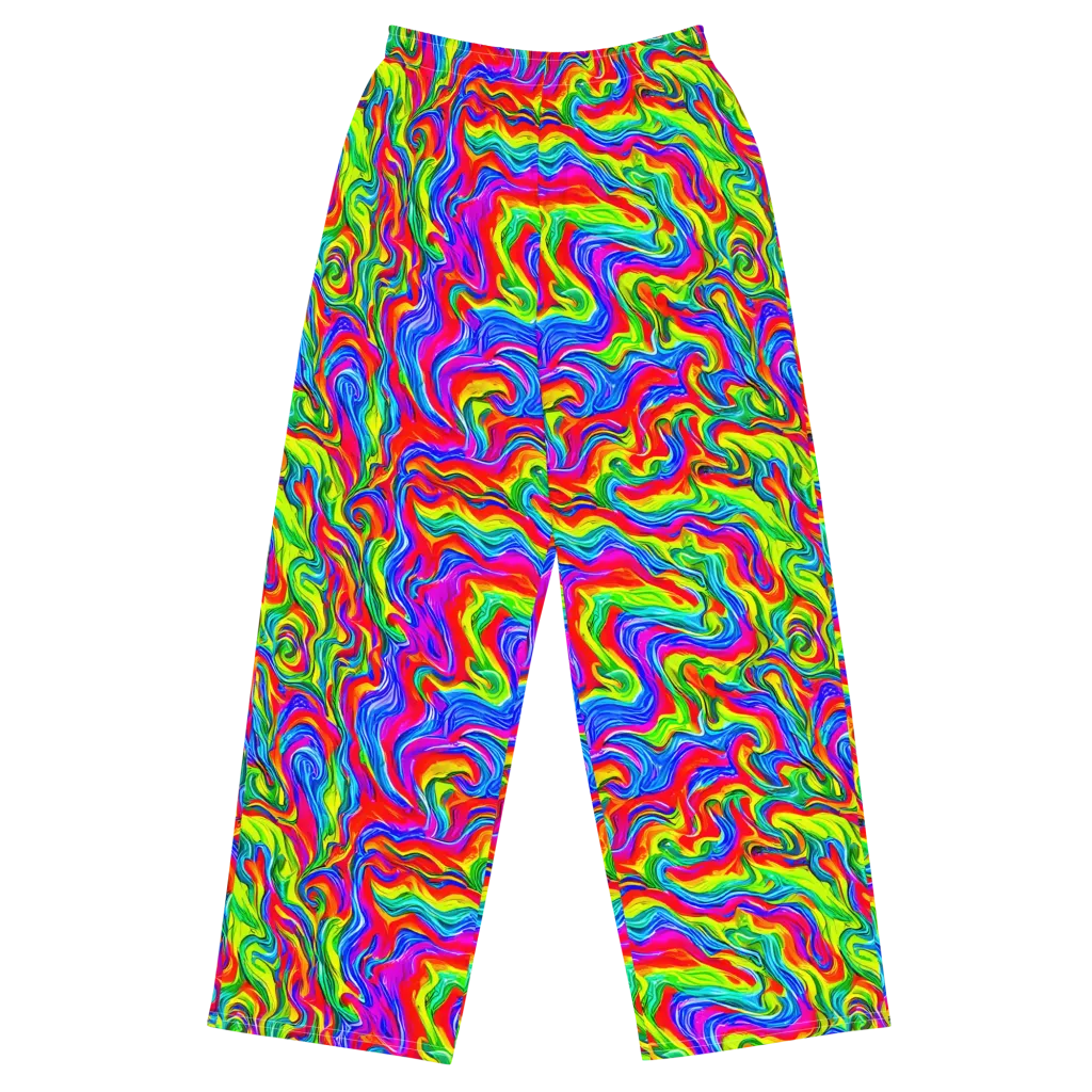 Color Storm on Wide-Leg Pants — Front