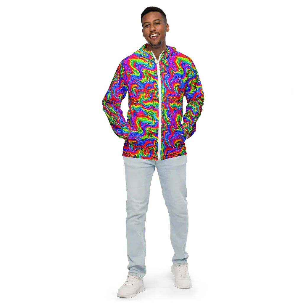 Color Storm on Men's Windbreaker — Front