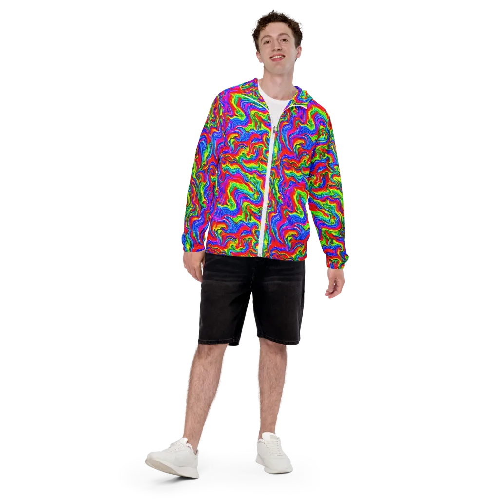 Color Storm on Men's Windbreaker — Front