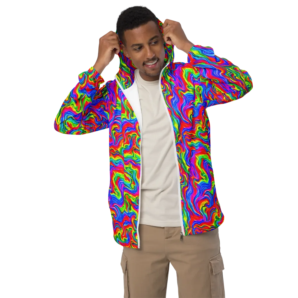 Color Storm on Men's Windbreaker — Front