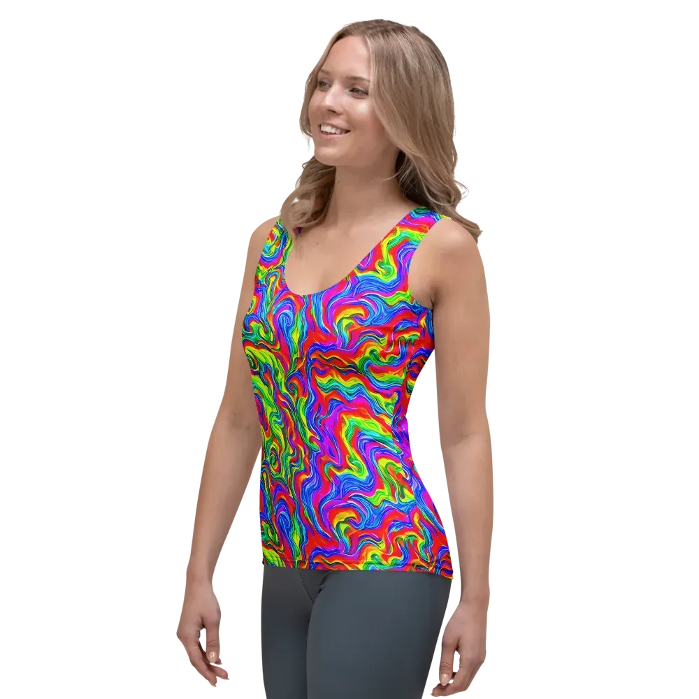 Color Storm on Women's Tank Top — Left Front