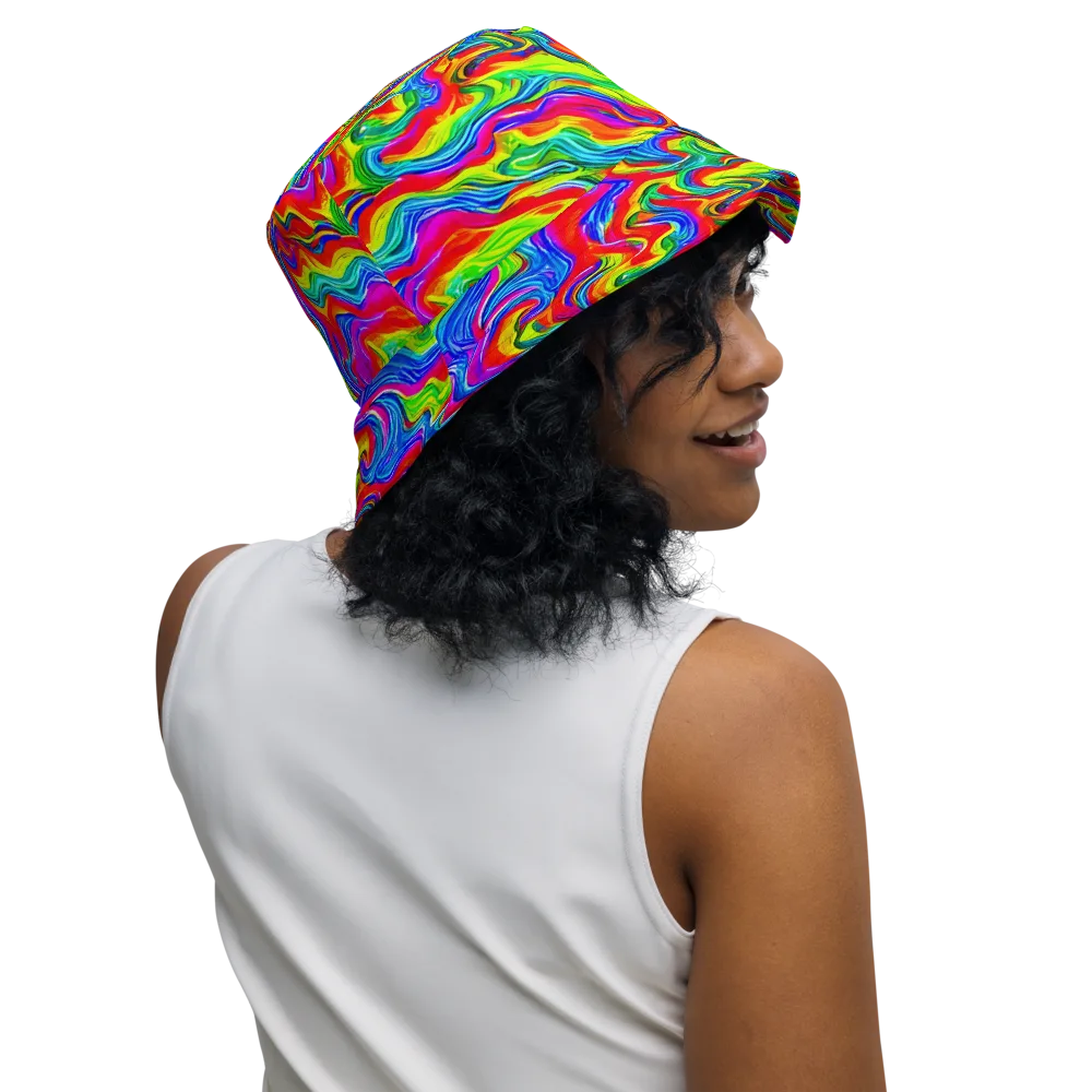 Color Storm on Reversible Bucket Hat — Right Outside