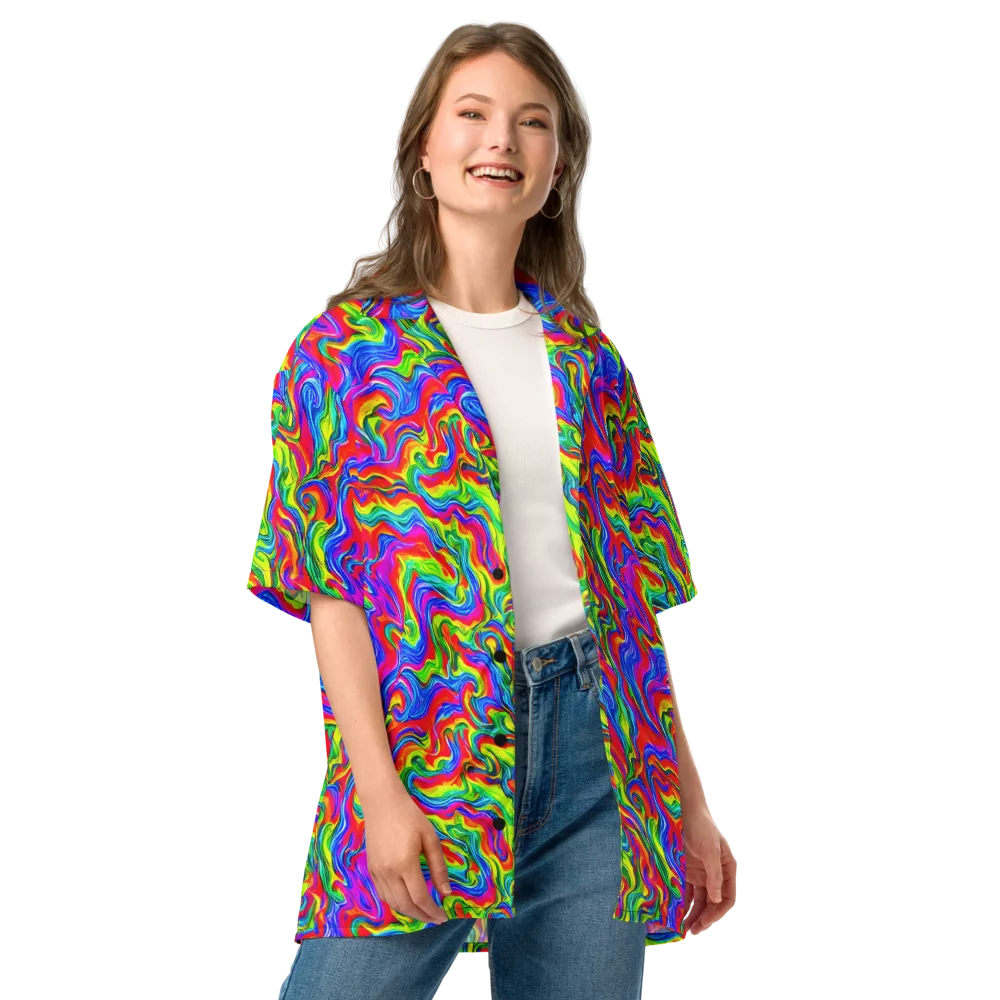 Color Storm on Button Shirt — Front