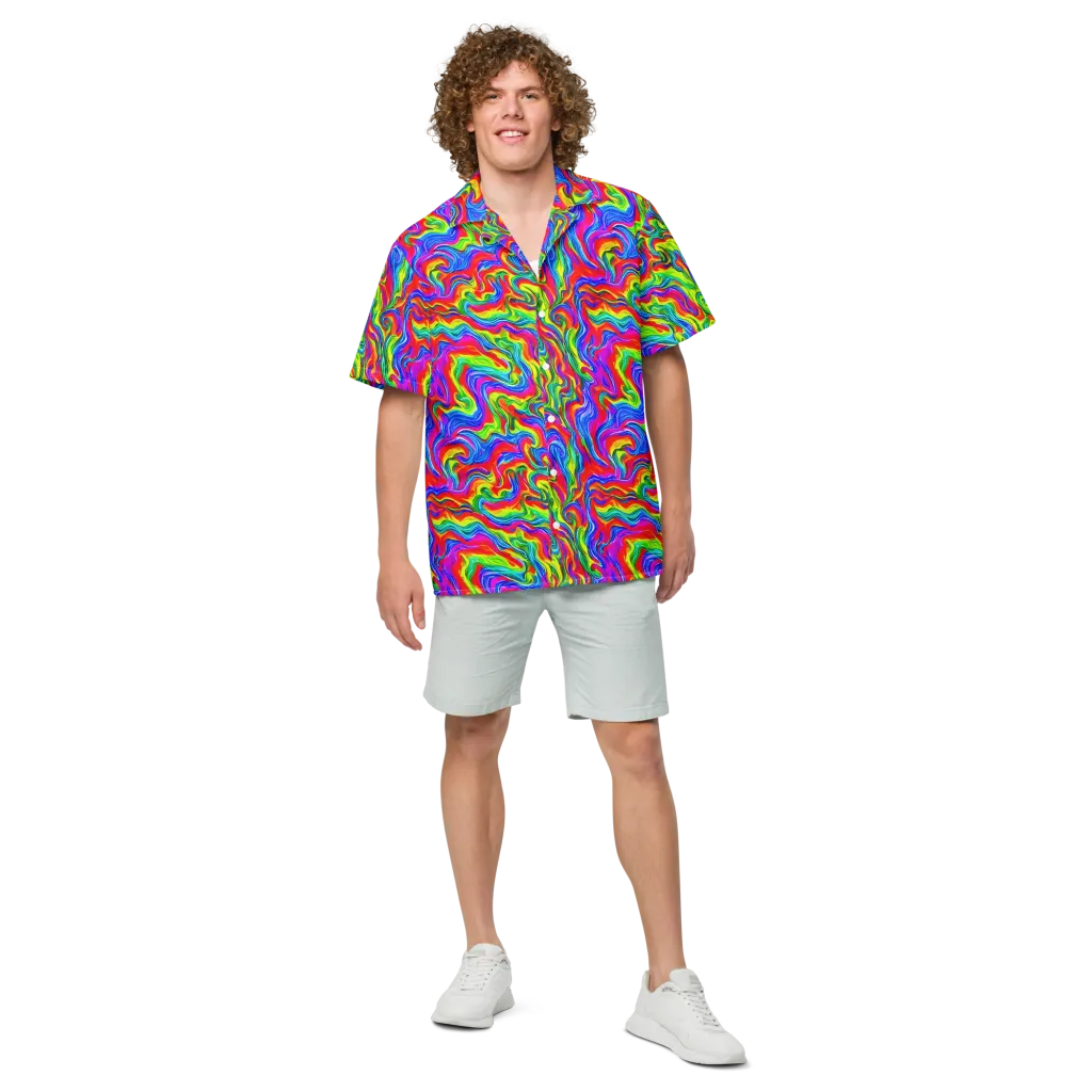Color Storm on Button Shirt — Front