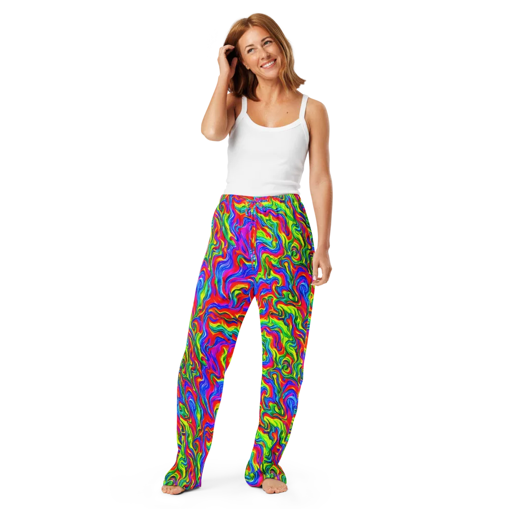 Color Storm on Women's Pajama Pants — Front