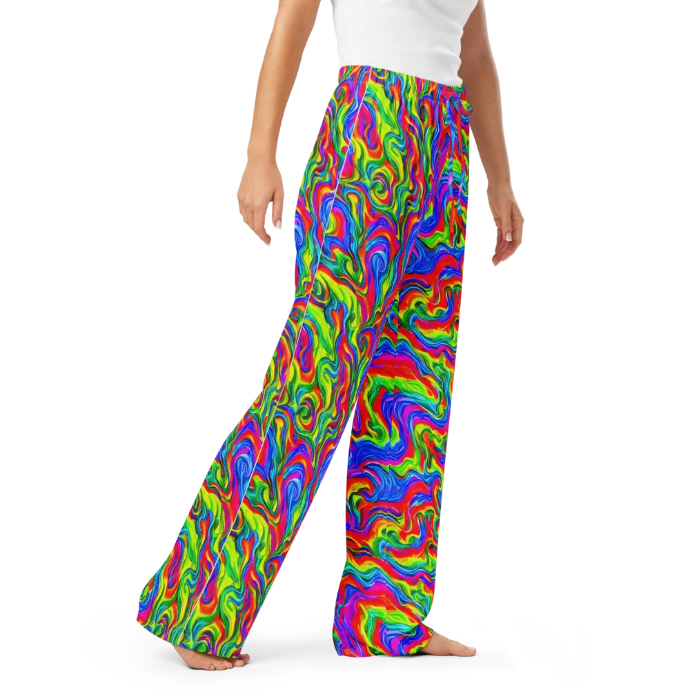 Color Storm on Women's Pajama Pants — Right Front