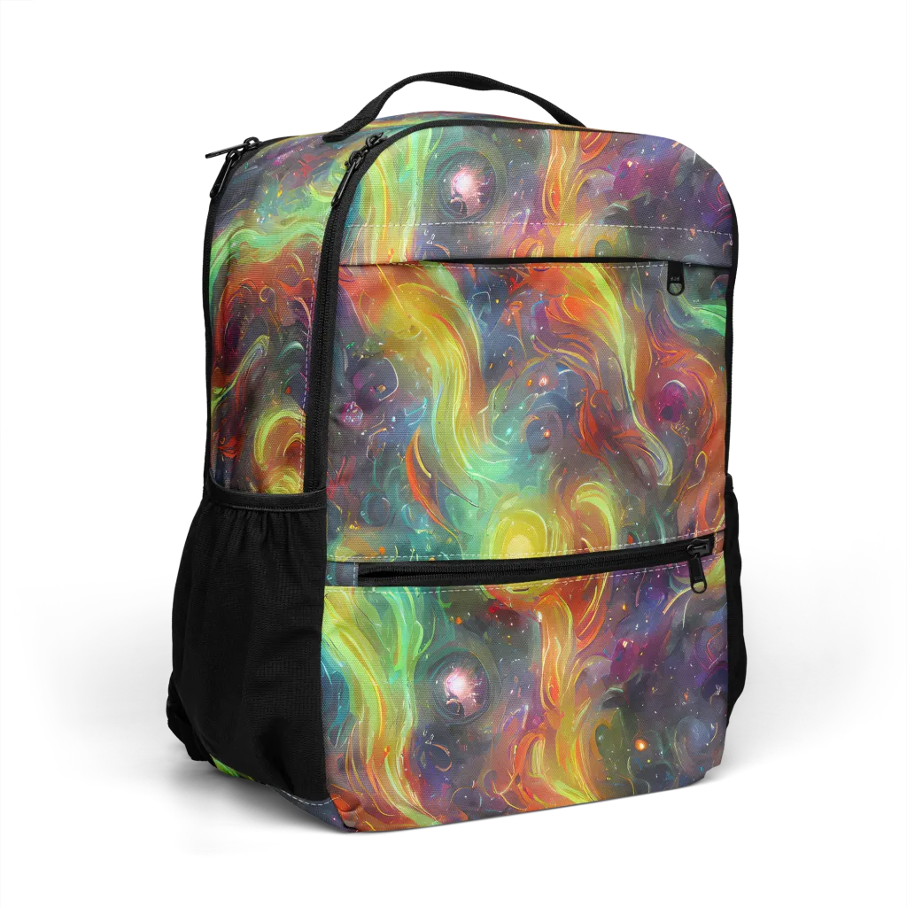 Dreamfire Spiral on Utility Backpack — Right Front