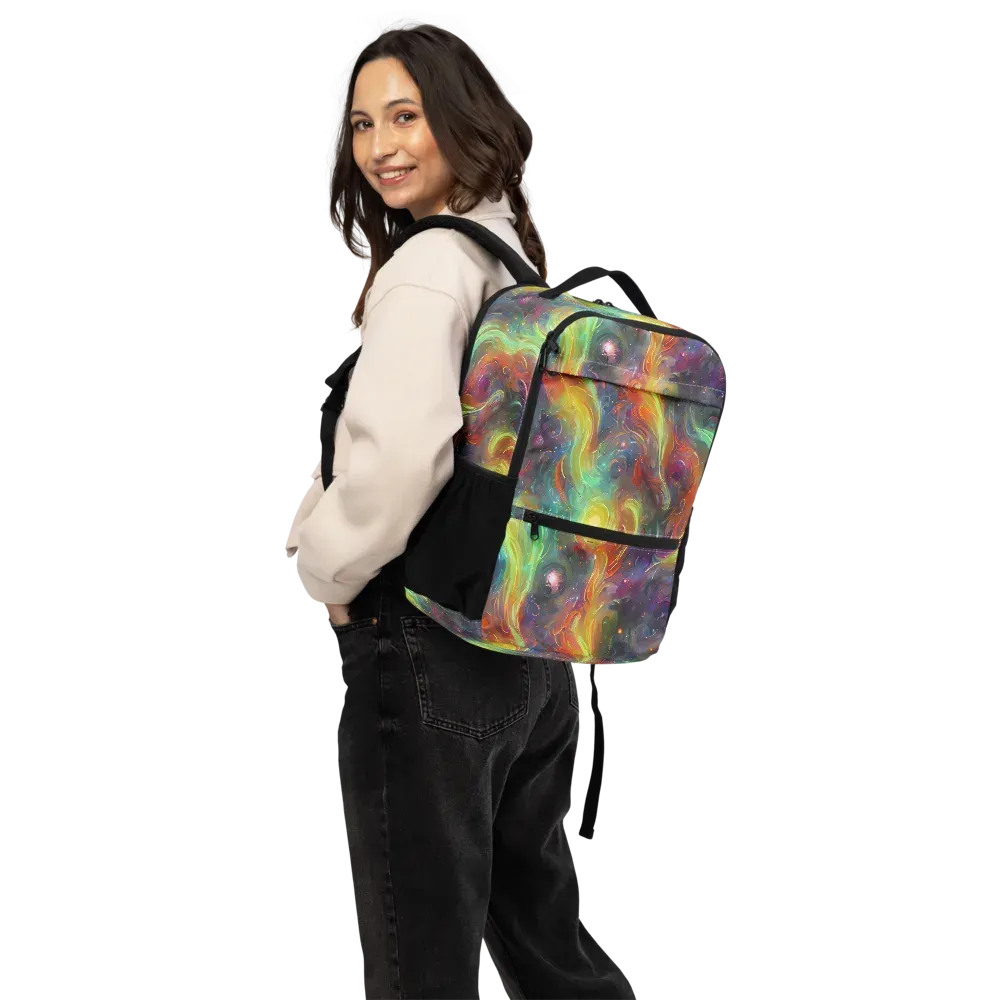 Dreamfire Spiral on Utility Backpack — Back