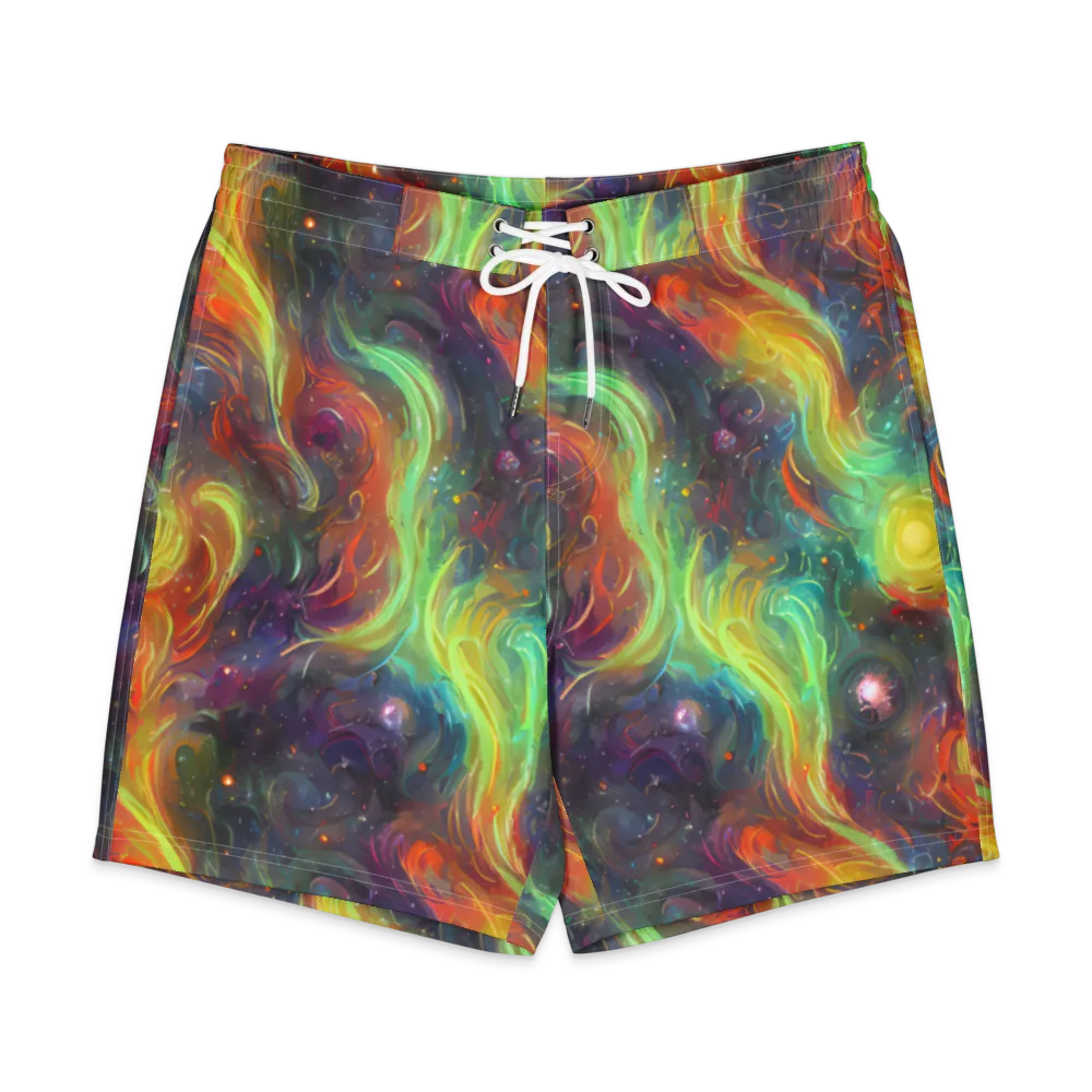 Dreamfire Spiral on Men's Board Shorts — Front