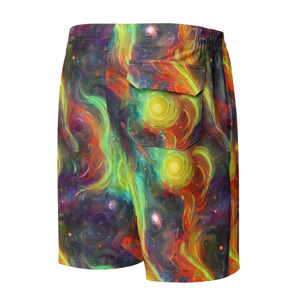 Dreamfire Spiral on Men's Board Shorts — Back
