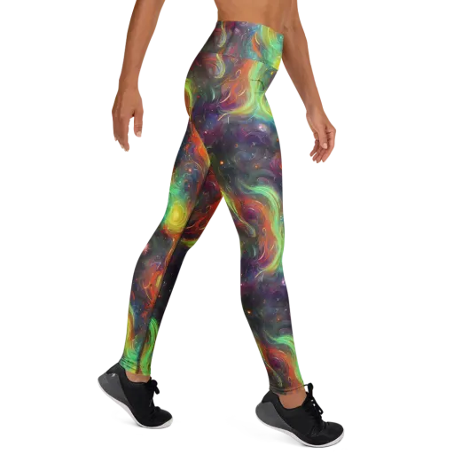 Dreamfire Spiral on a Yoga Leggings