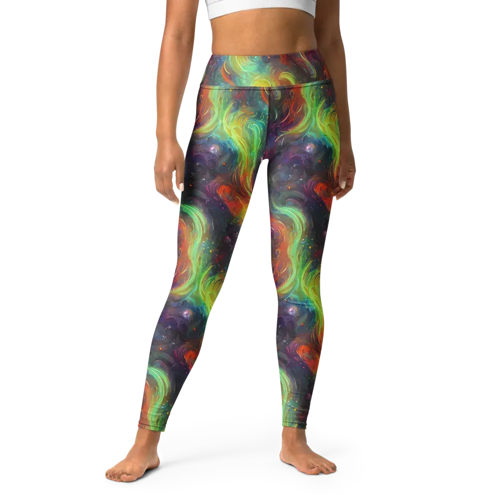 Dreamfire Spiral on Yoga Leggings — Front