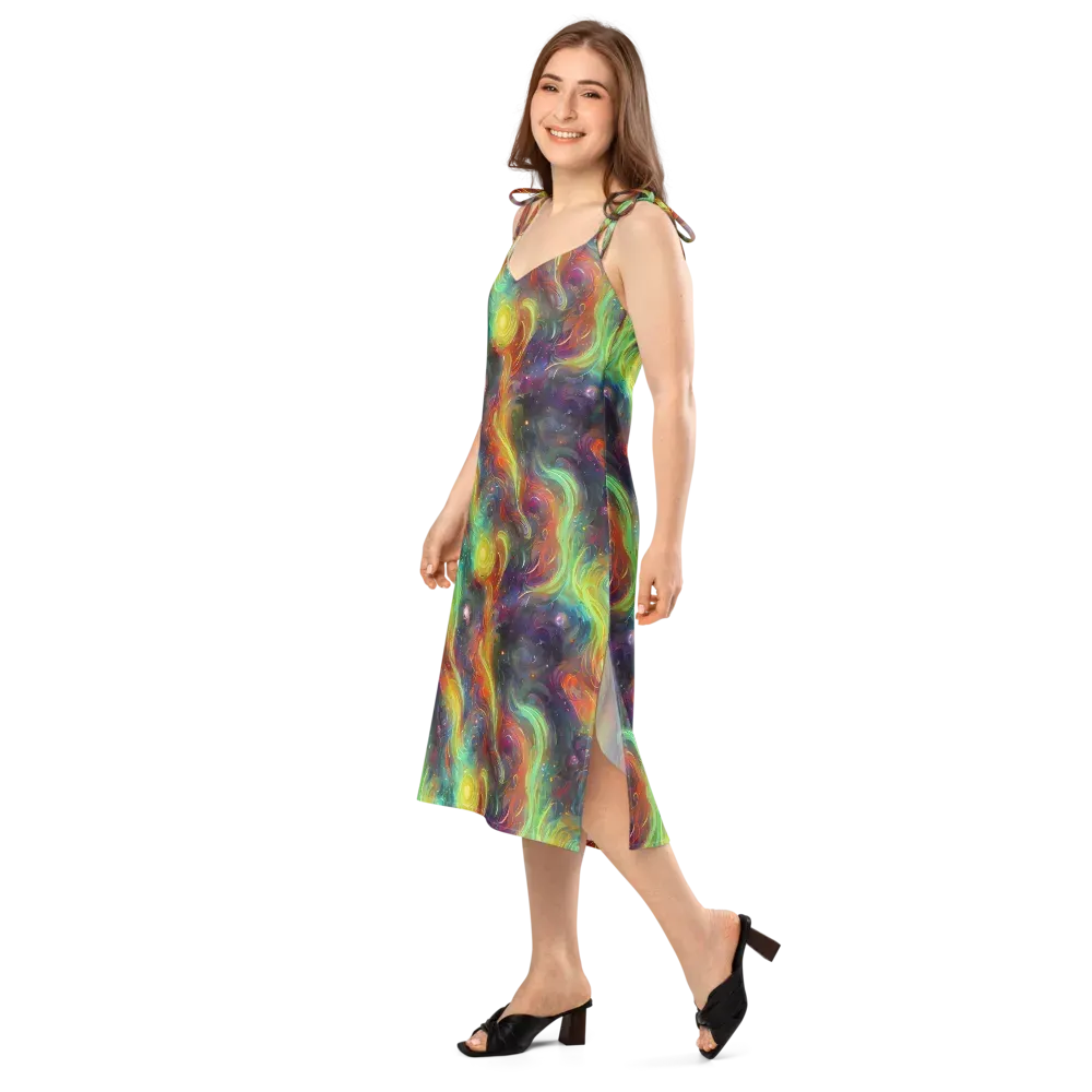 Dreamfire Spiral on Slip Dress — Left Front