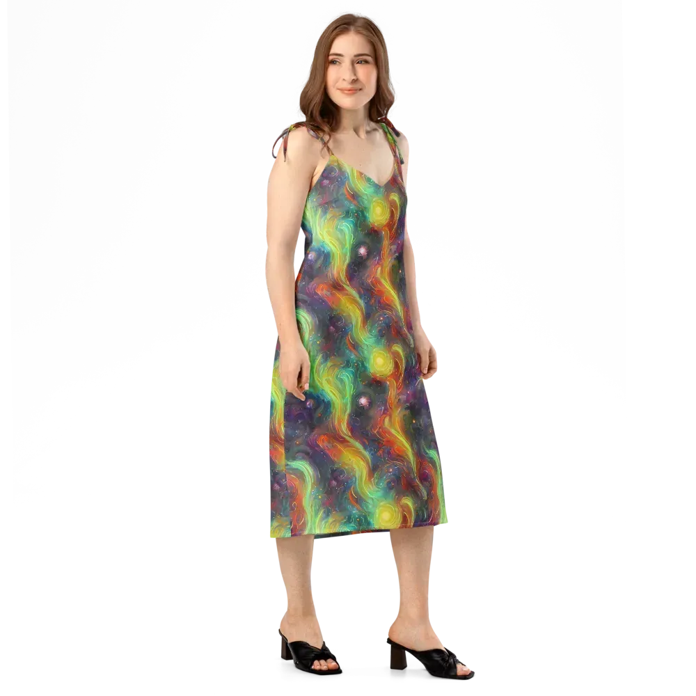 Dreamfire Spiral on Slip Dress — Right Front