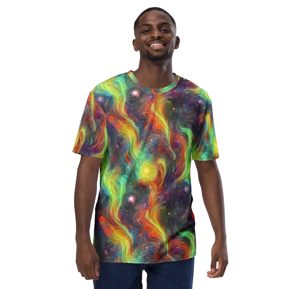 Dreamfire Spiral on Men's Crew Neck T-Shirt — Front
