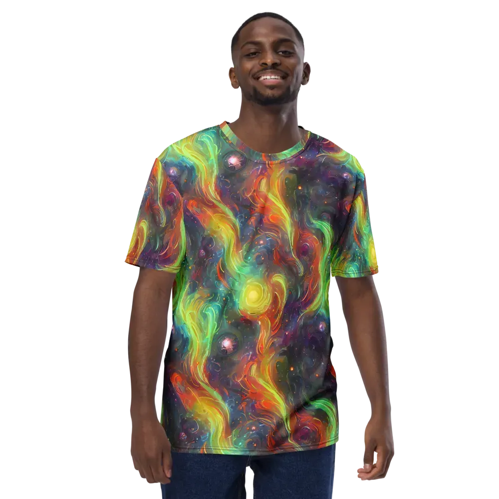 Dreamfire Spiral on Men's Crew Neck T-Shirt — Front