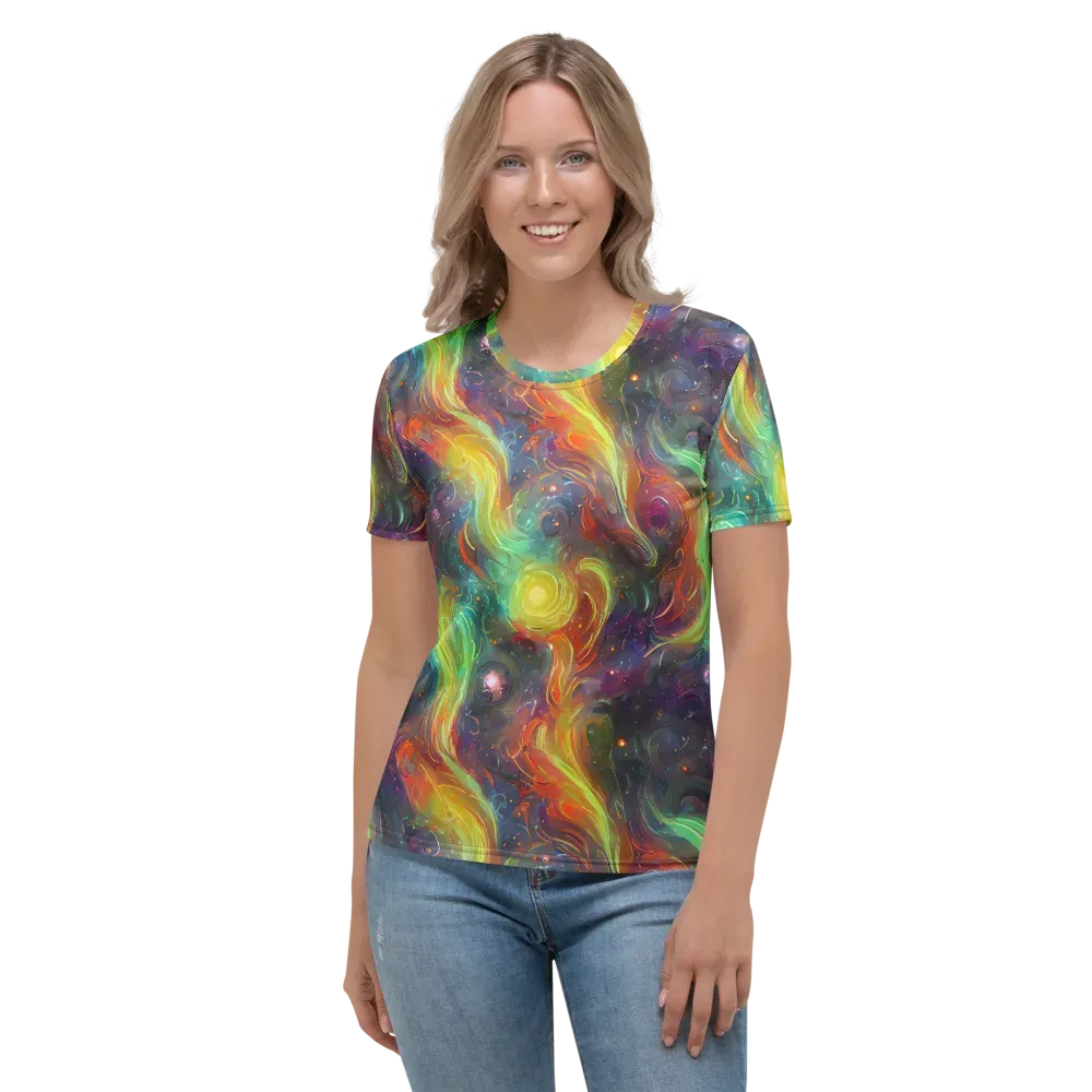 Dreamfire Spiral on Women's Crew Neck T-Shirt — Front