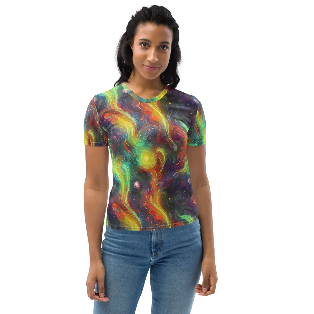 Dreamfire Spiral on Women's Crew Neck T-Shirt — Front