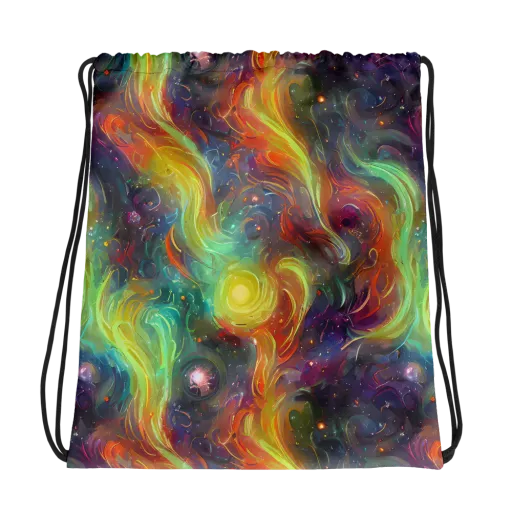 Dreamfire Spiral on a Drawstring Bag
