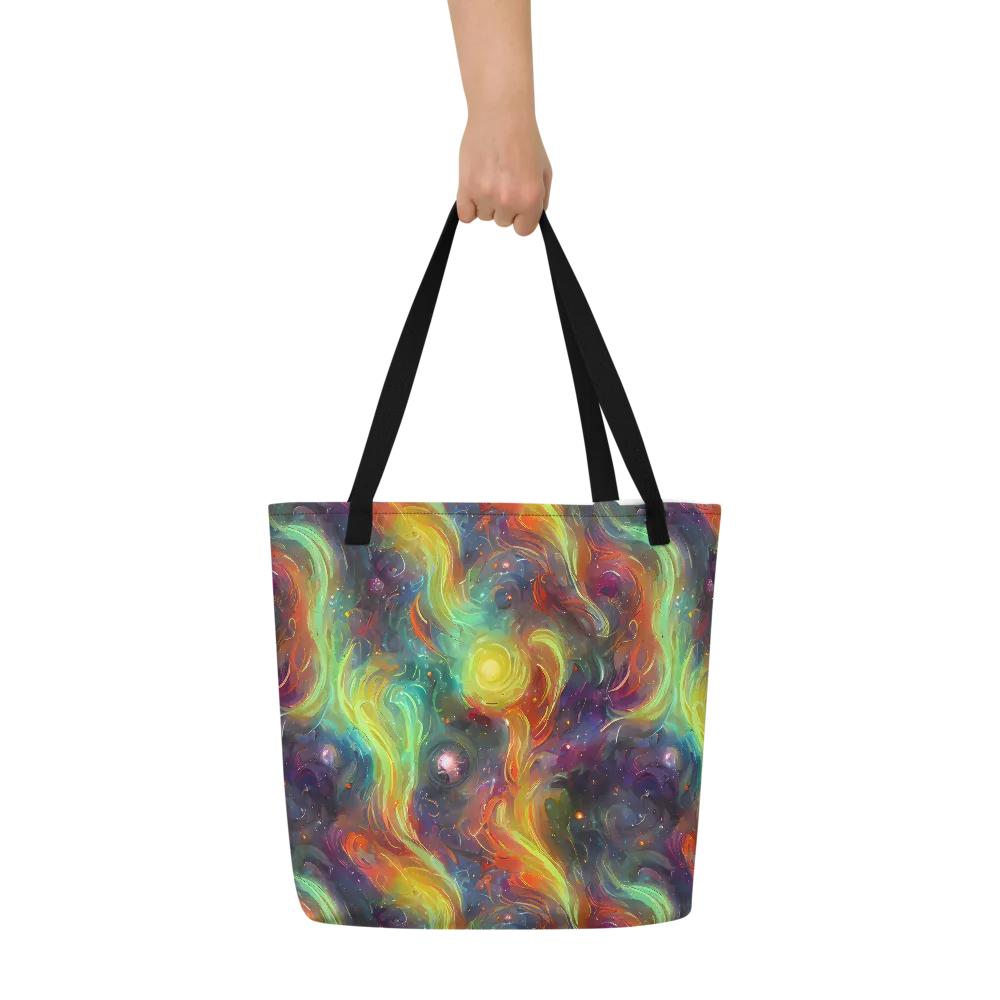 Dreamfire Spiral on Large Tote Bag W/ Pocket — Front