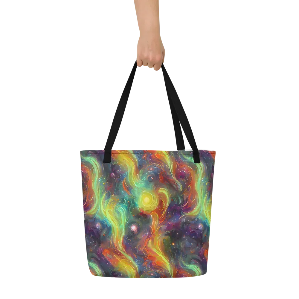 Dreamfire Spiral on Large Tote Bag W/ Pocket — Front