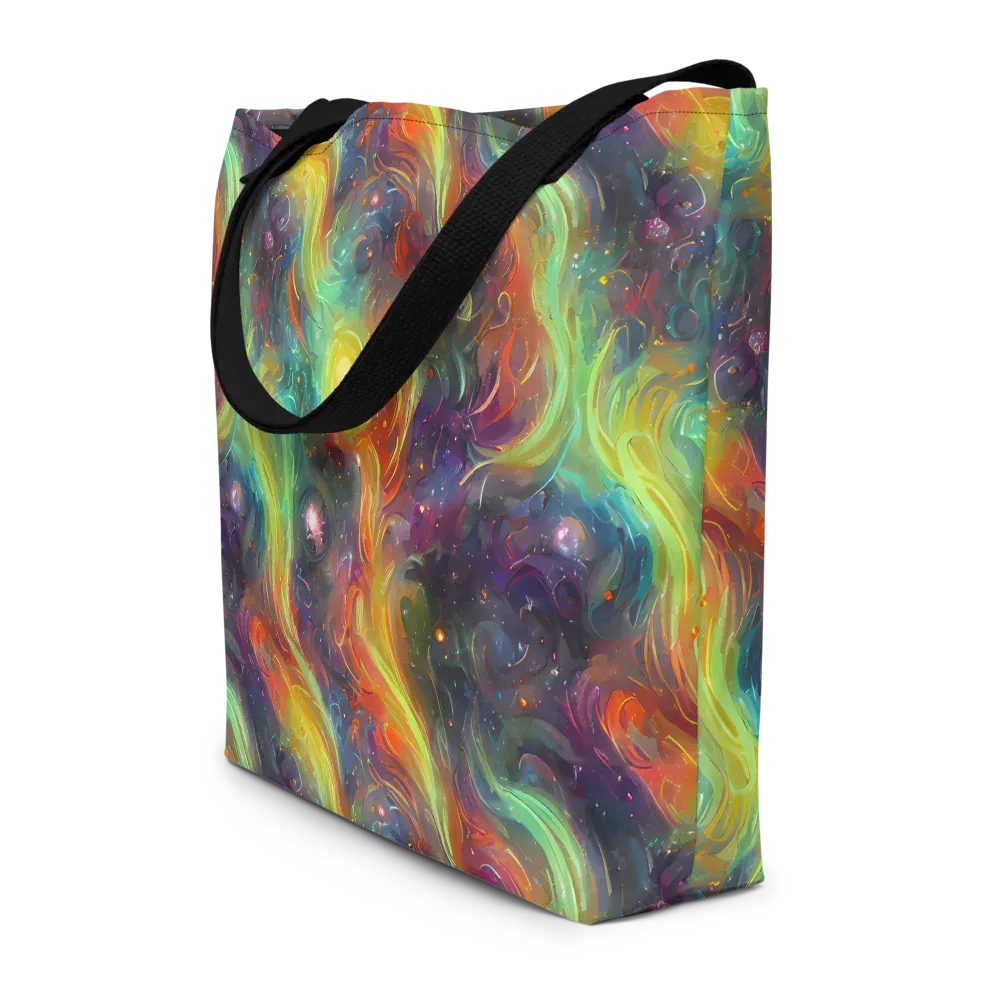 Dreamfire Spiral on Large Tote Bag W/ Pocket — Front
