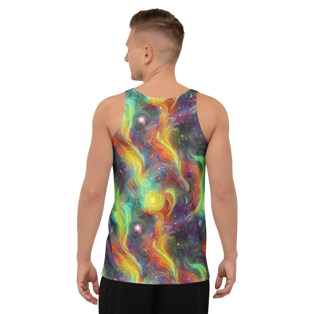 Dreamfire Spiral on Men's Tank Top — Back