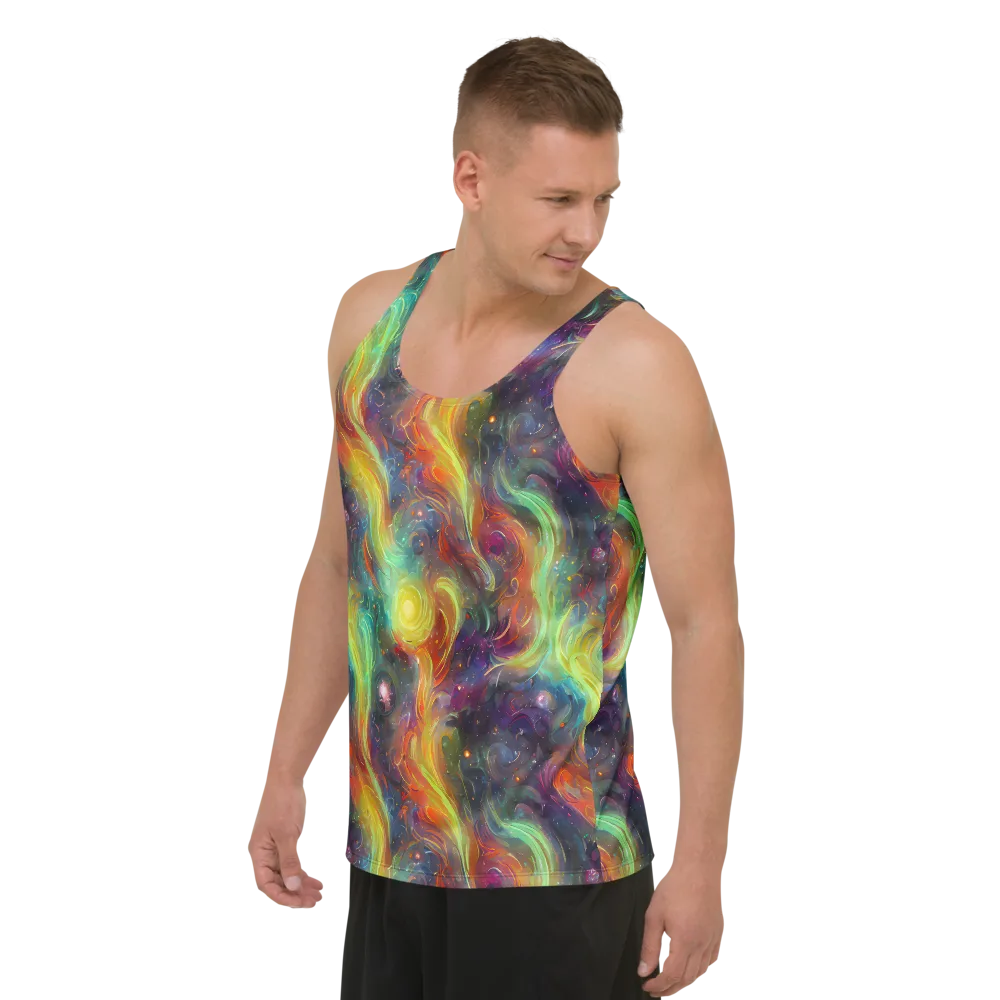 Dreamfire Spiral on Men's Tank Top — Left Front