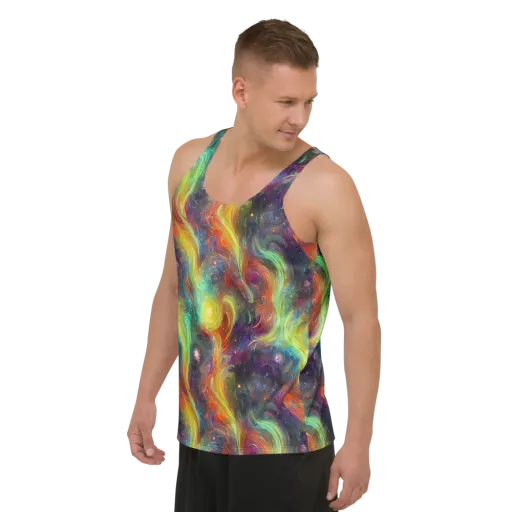 Dreamfire Spiral on a Men's Tank Top