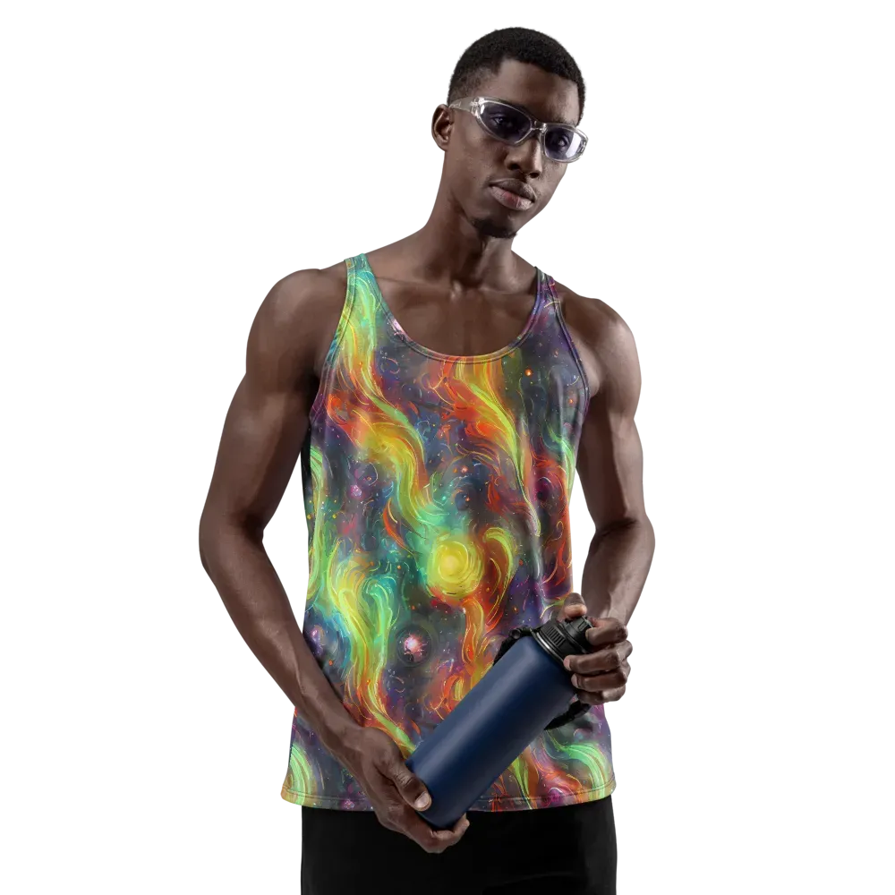 Dreamfire Spiral on Men's Tank Top — Front