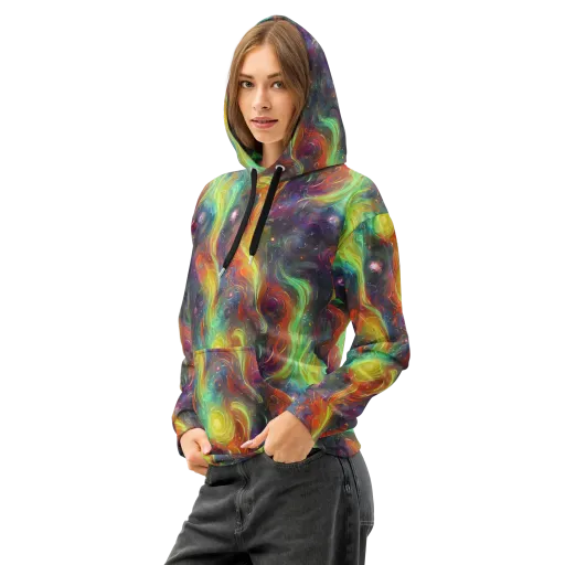 Dreamfire Spiral on a Cotton Hoodie