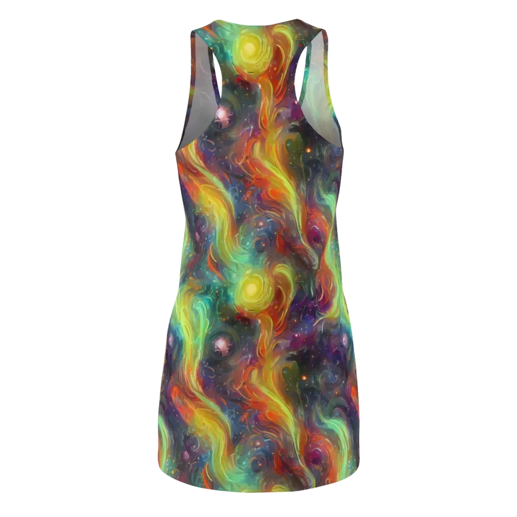 Dreamfire Spiral on Racerback Dress — Back