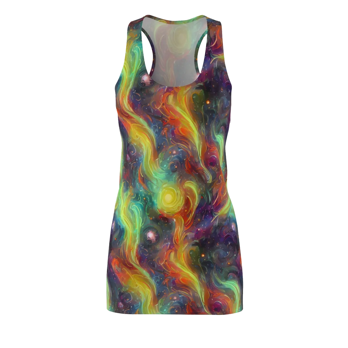 Dreamfire Spiral on Racerback Dress — Front