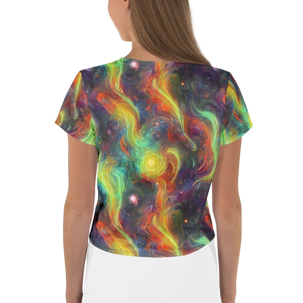 Dreamfire Spiral on Crop Tee — Back