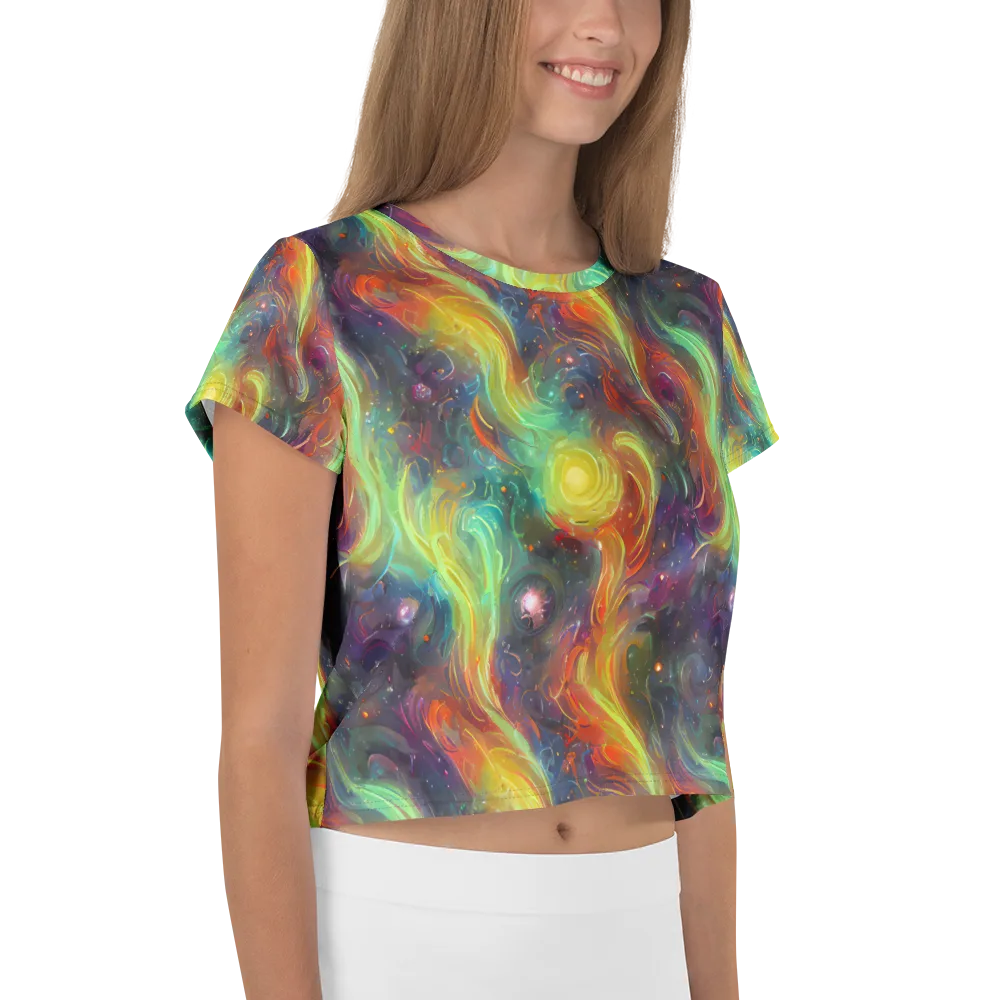 Dreamfire Spiral on Crop Tee — Right