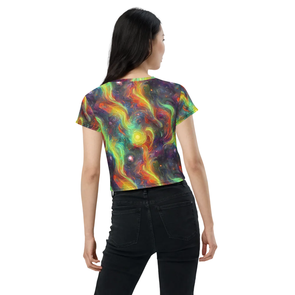 Dreamfire Spiral on Crop Tee — Back