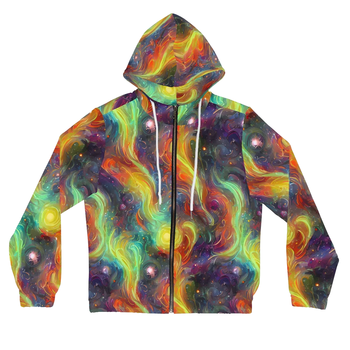 Dreamfire Spiral on Women's Full-Zip Hoodie — Front
